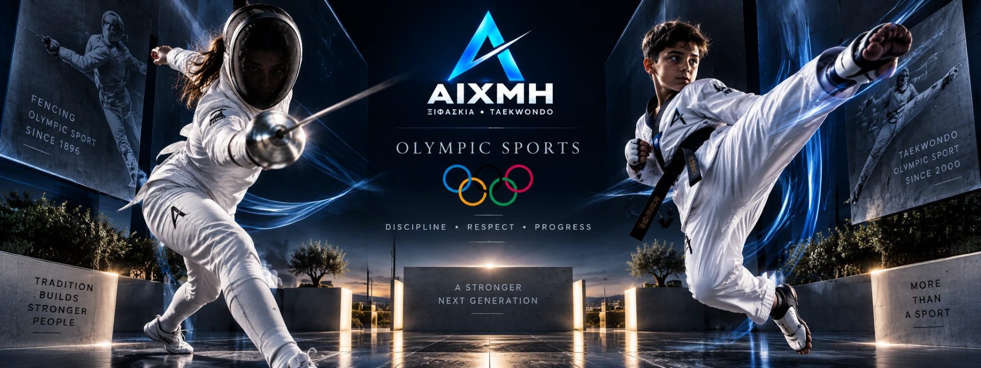 Αθλητές Taekwondo και Ξιφασκίας του Α.Σ. ΑΙΧΜΗ Βόλου